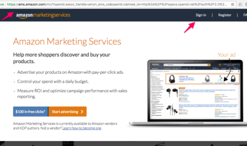 Amazon Marketing Services Login
