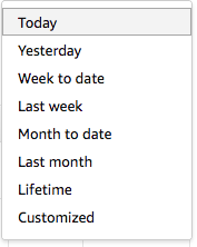 AMS Report Download Range