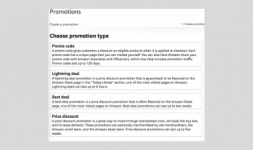 Types of Amazon Advertising Promos