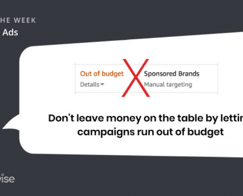 Amazon Ads Out of Budget